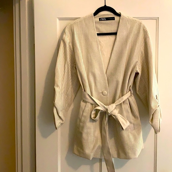 Vegan leather Perforated Jacket - Picture 2 of 8